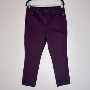 BANDOLINO Amy Jeans Maroon Size 8